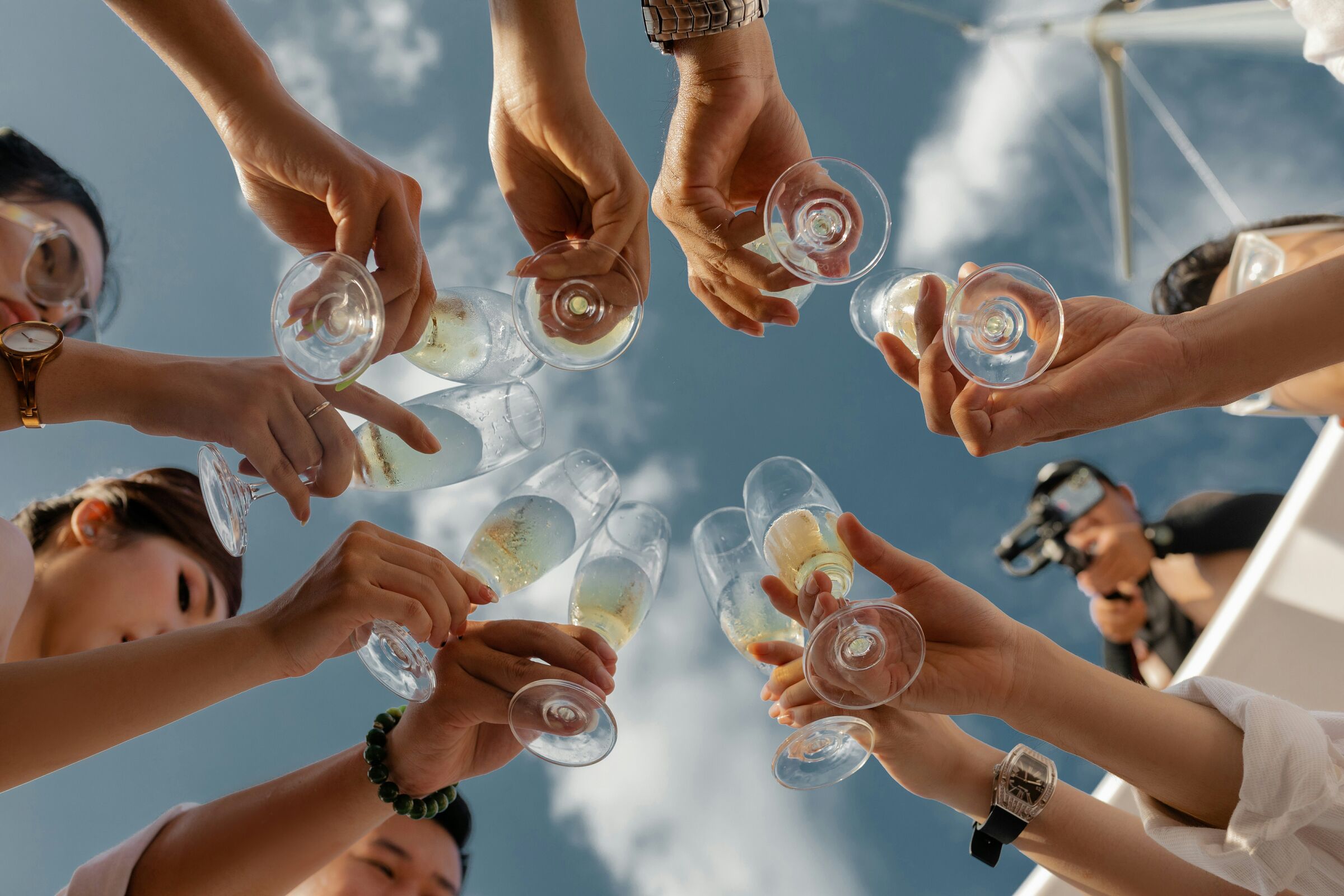 Champagne toast